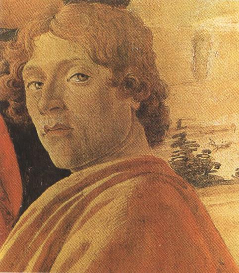 Sandro Botticelli Young man in a Yellow mantle (mk36) oil painting picture